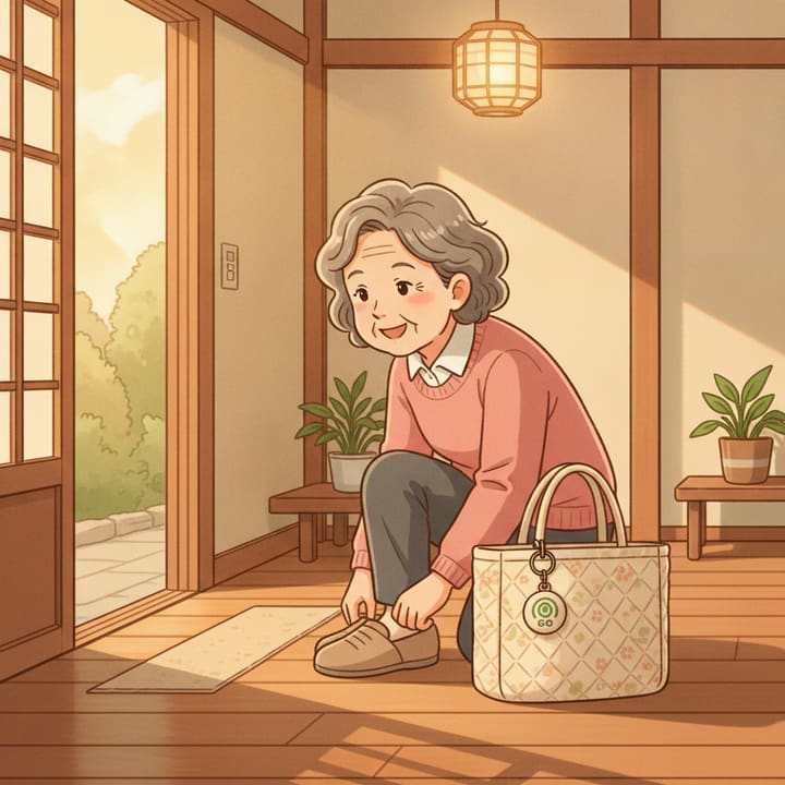 見守りGPSの選び方｜高齢者の徘徊・外出時の対策のイメージイラスト