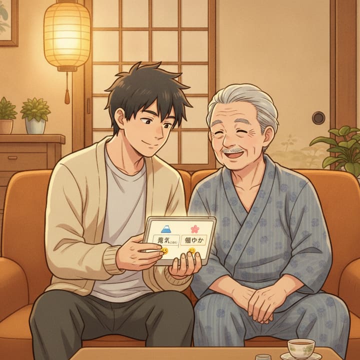 親が見守りサービスを嫌がる時の伝え方のイメージイラスト