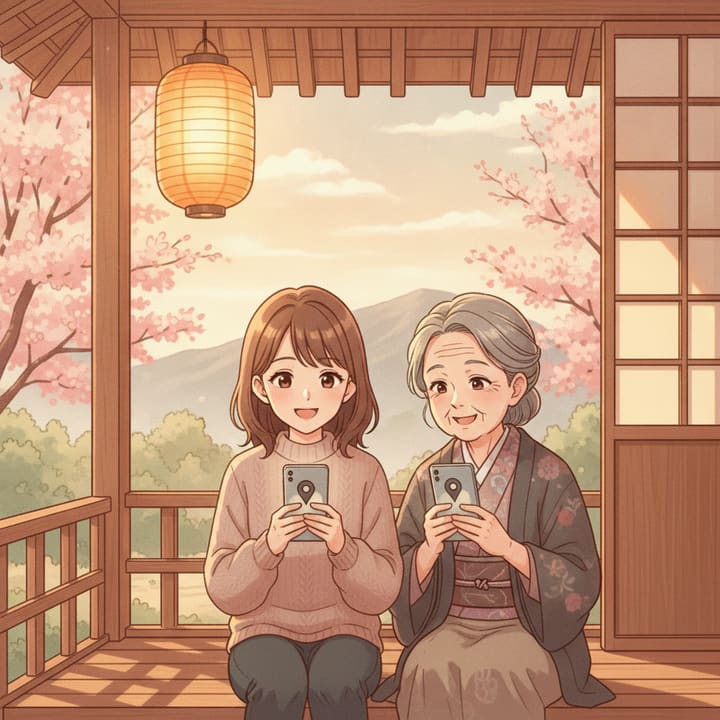 位置情報共有アプリで見守る方法とおすすめアプリの比較のイメージイラスト